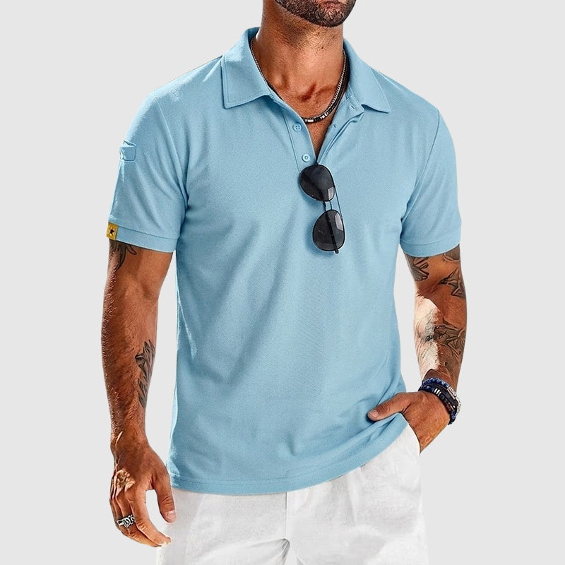Tyler | Textured Performance Polo Shirt