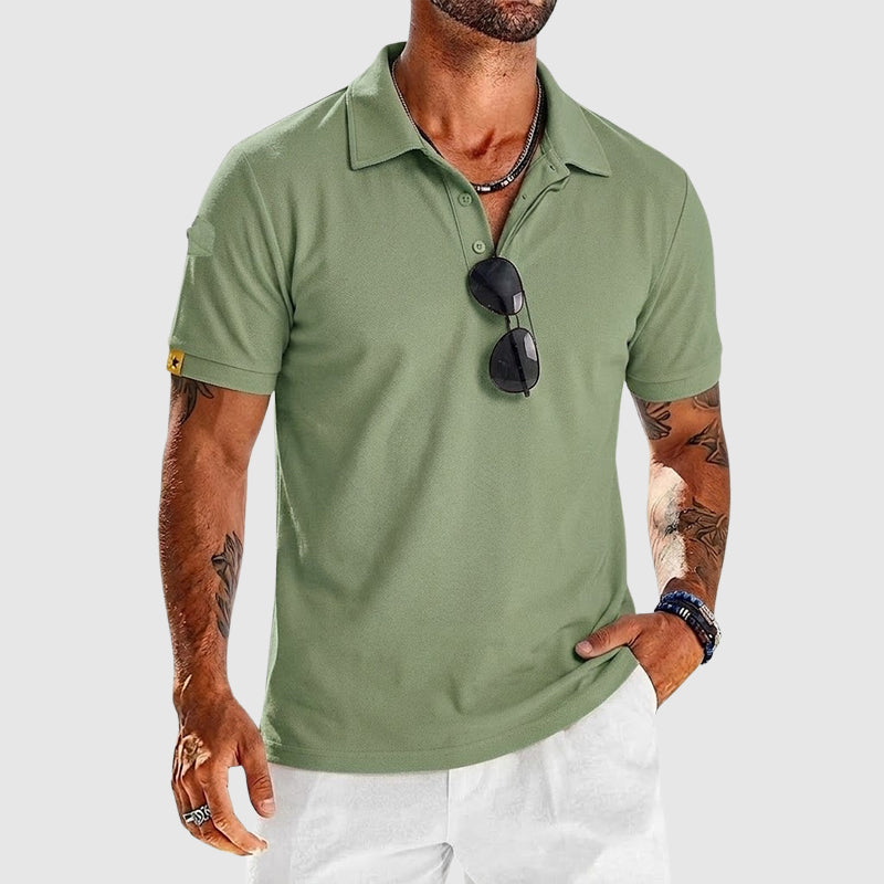 Tyler | Textured Performance Polo Shirt