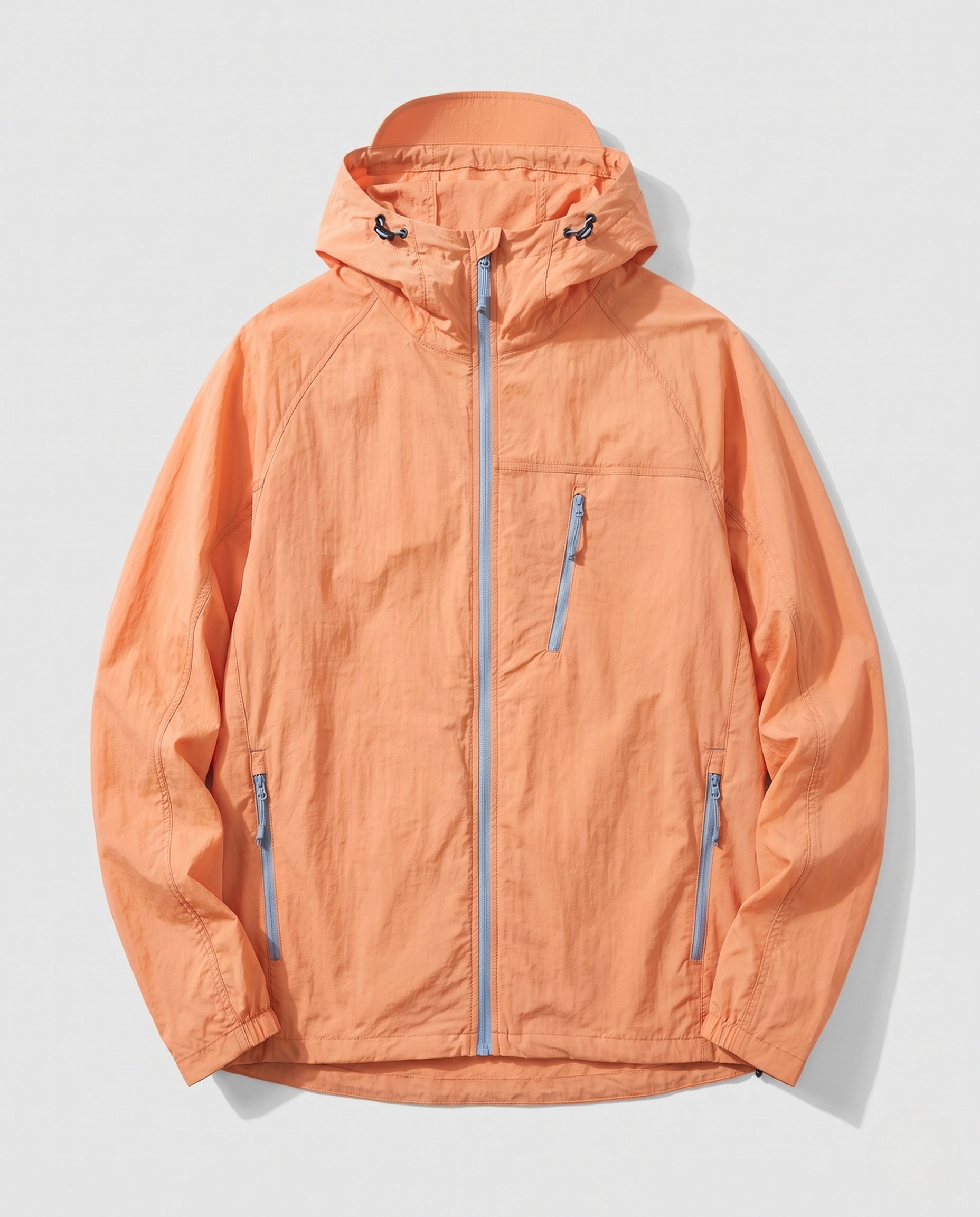 Tyler packable hooded jacket - color Orange-Yellow