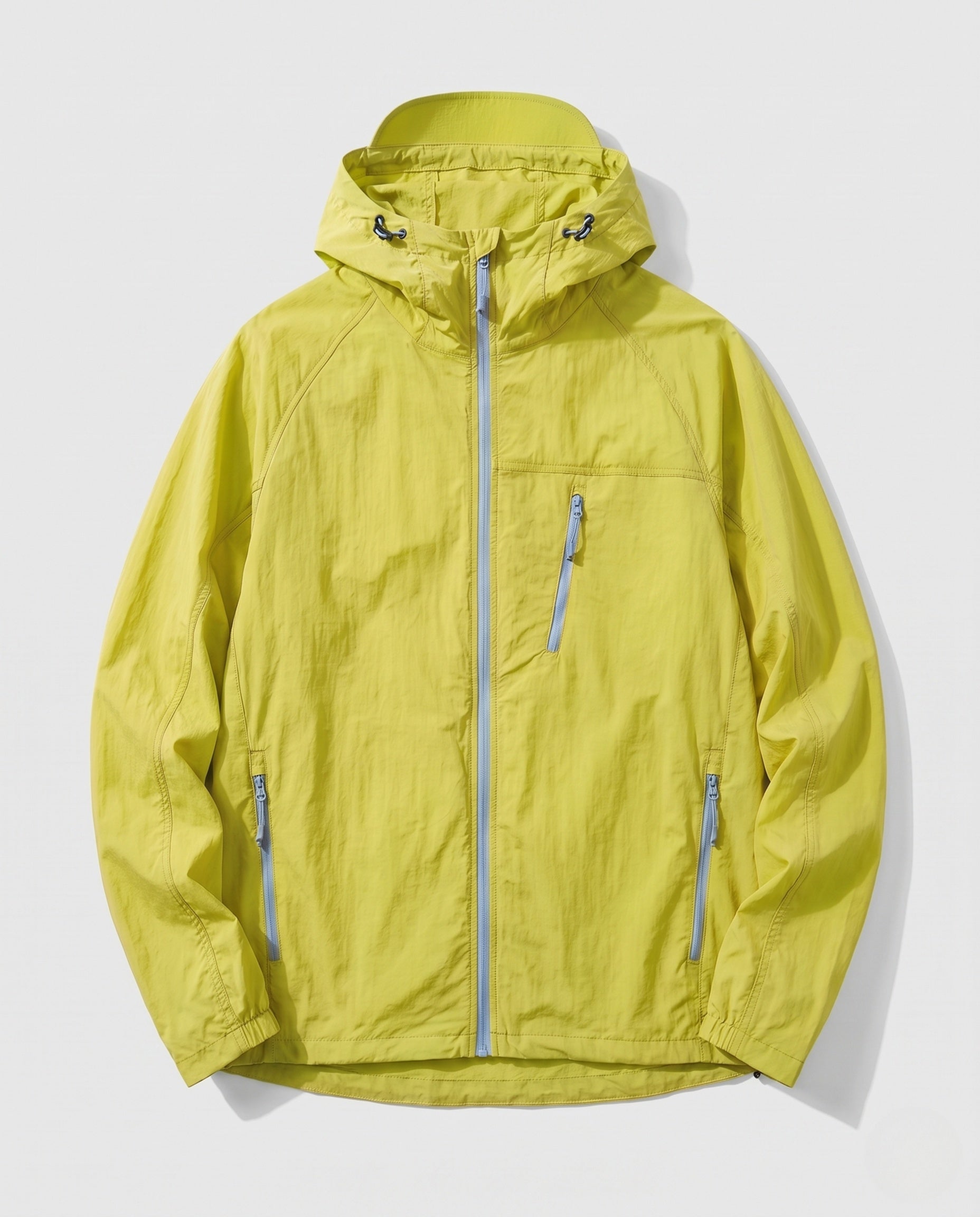 Tyler packable hooded jacket - color Neon Green