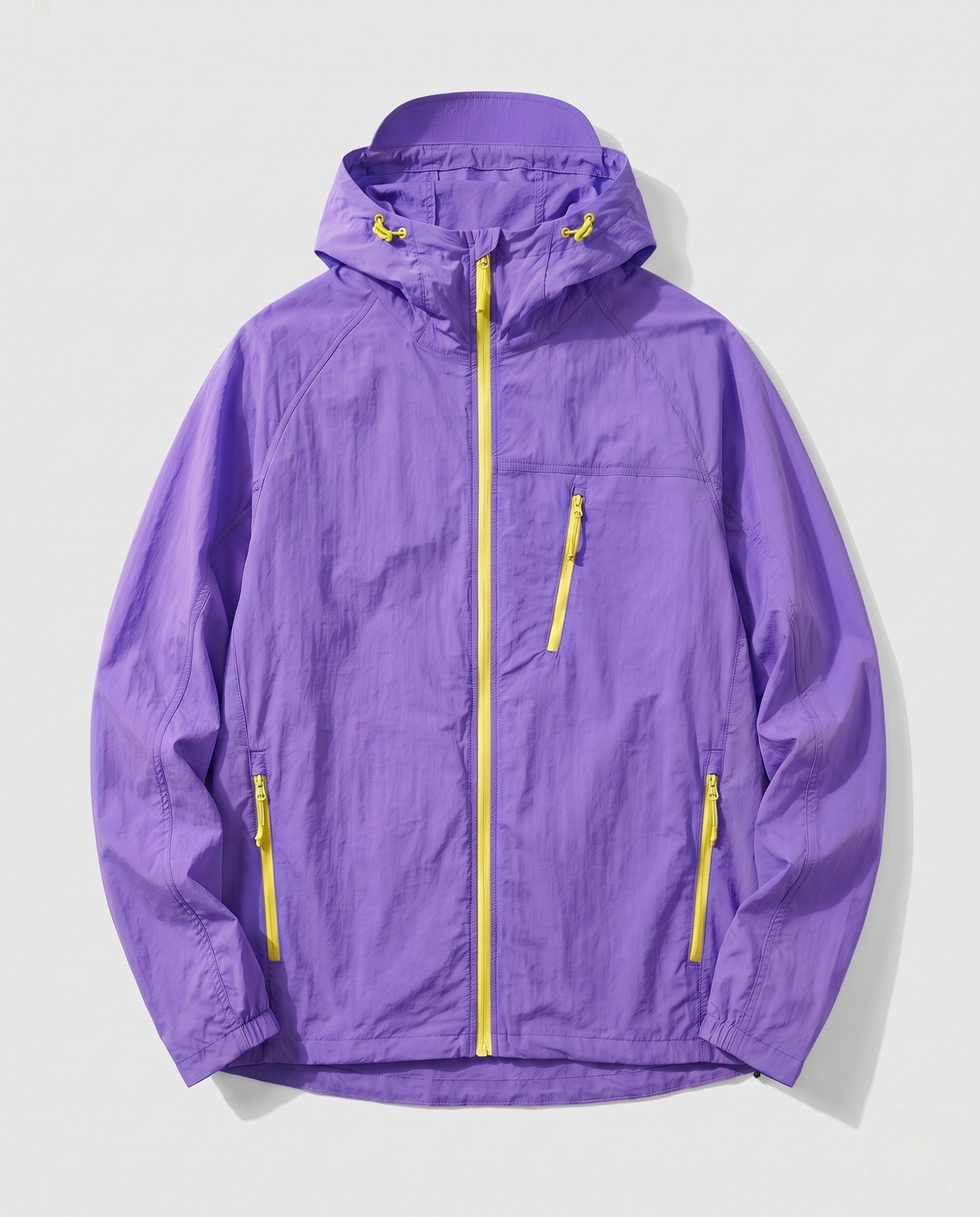 Tyler packable hooded jacket - color Violet