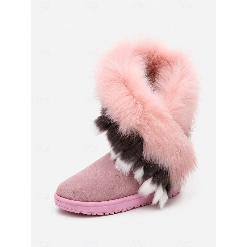 Ulrika | Fluffy-Trimmed Snow Boots