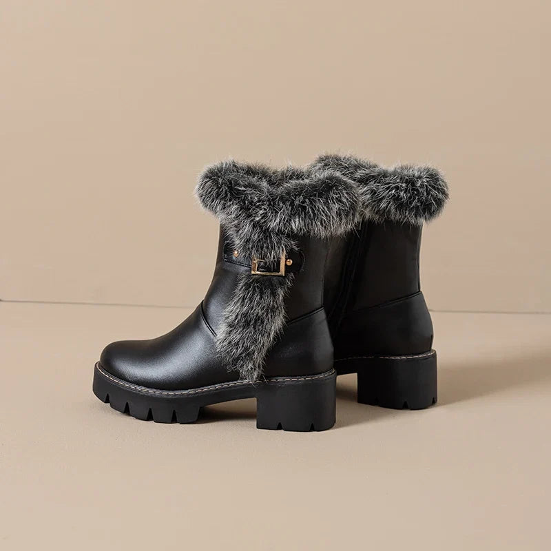 Vesalia | Buckled Block-Heel Boots