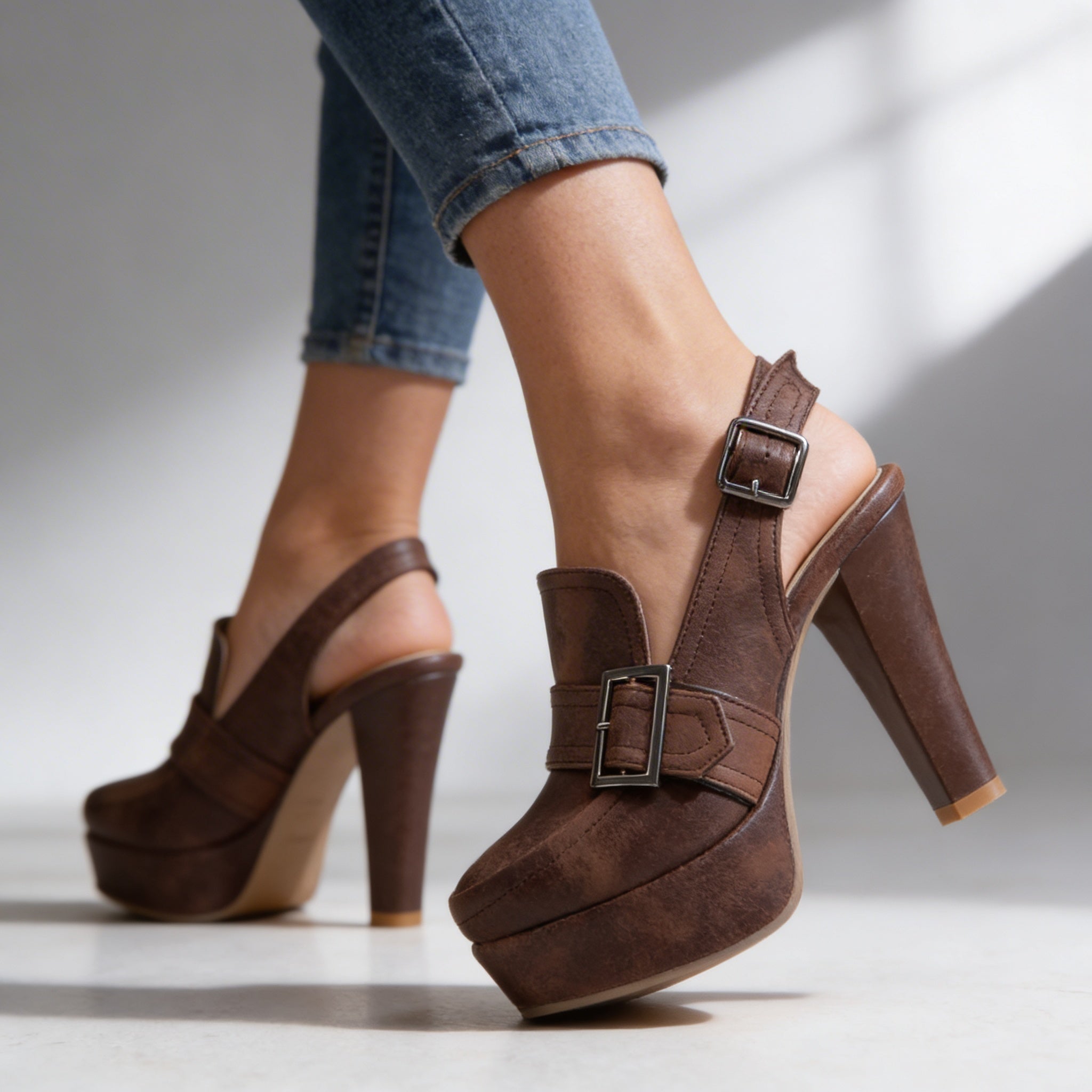Victoria | Platform Block Heel Sandals