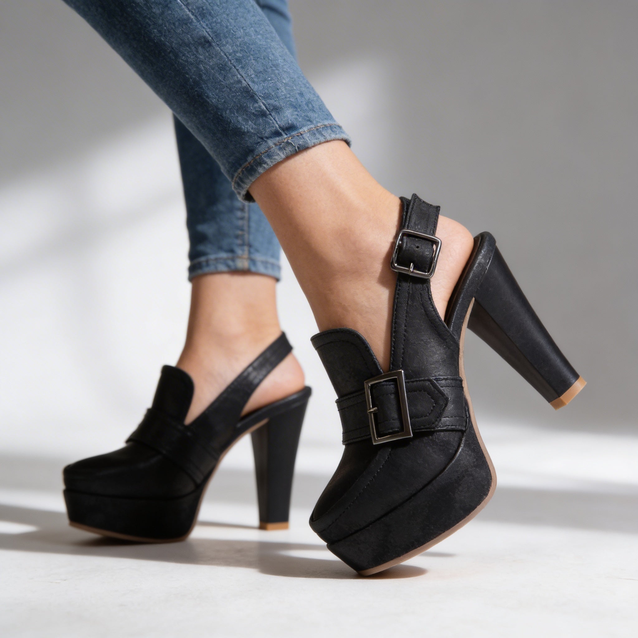 Victoria | Platform Block Heel Sandals