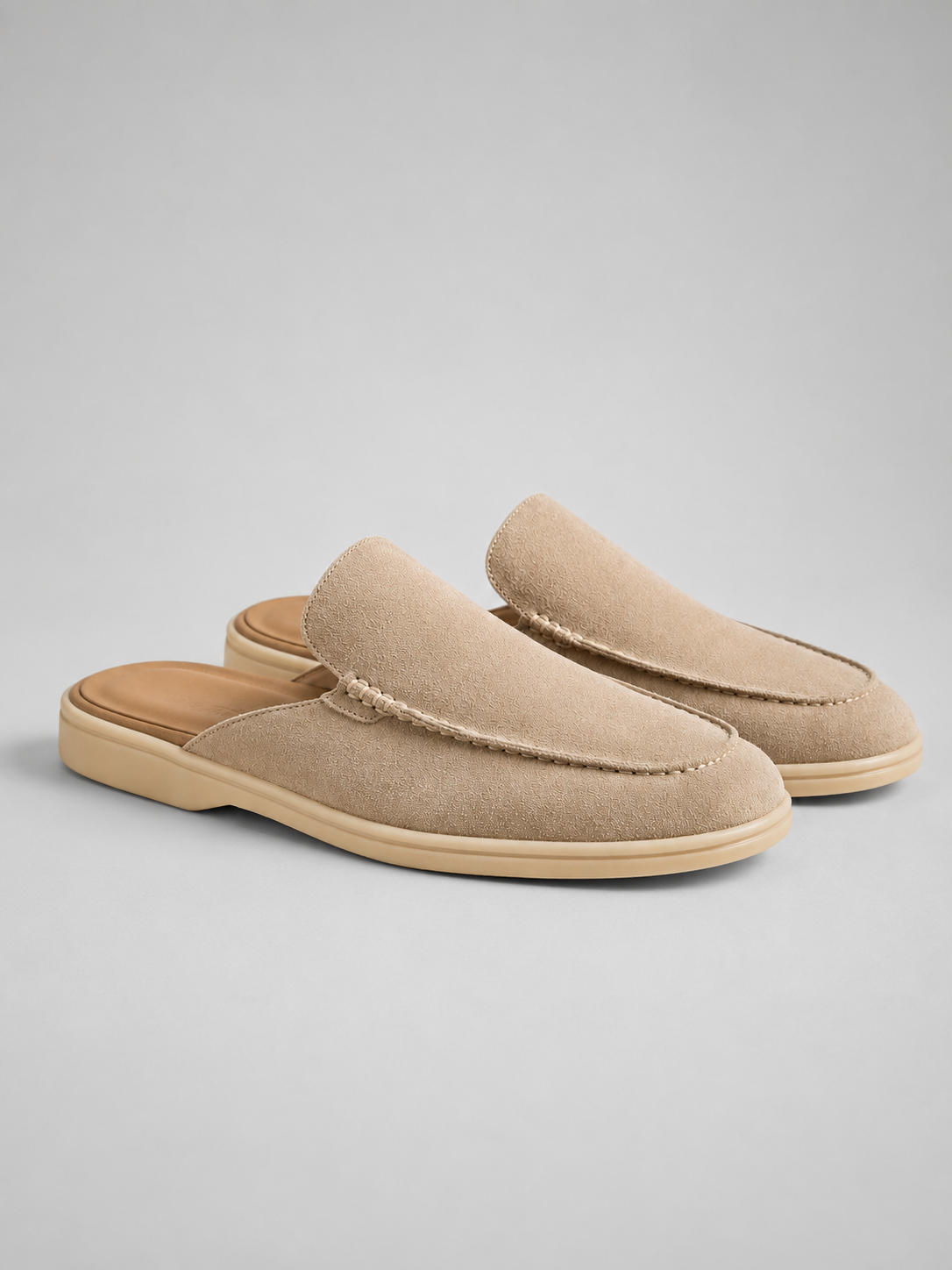 Vincent | Men's Suede Mule Loafers