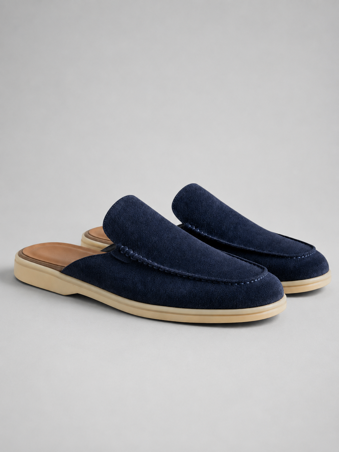 Vincent | Men's Suede Mule Loafers