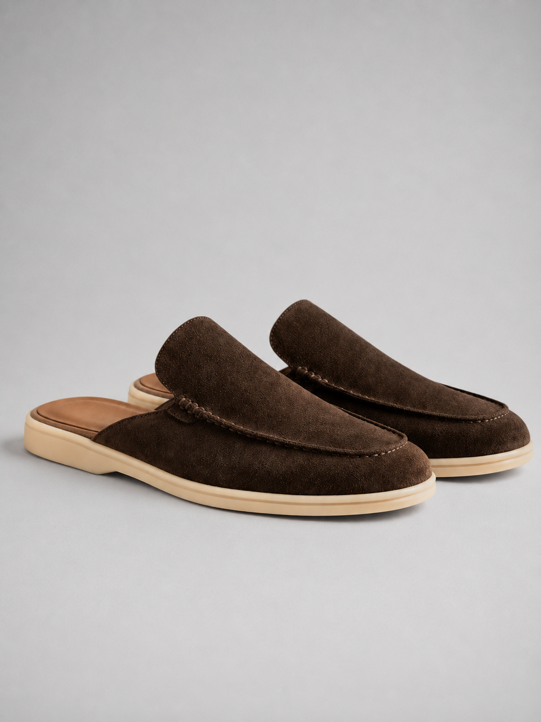 Vincent | Men's Suede Mule Loafers