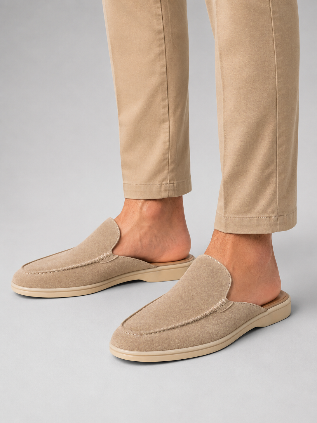 Vincent | Men's Suede Mule Loafers
