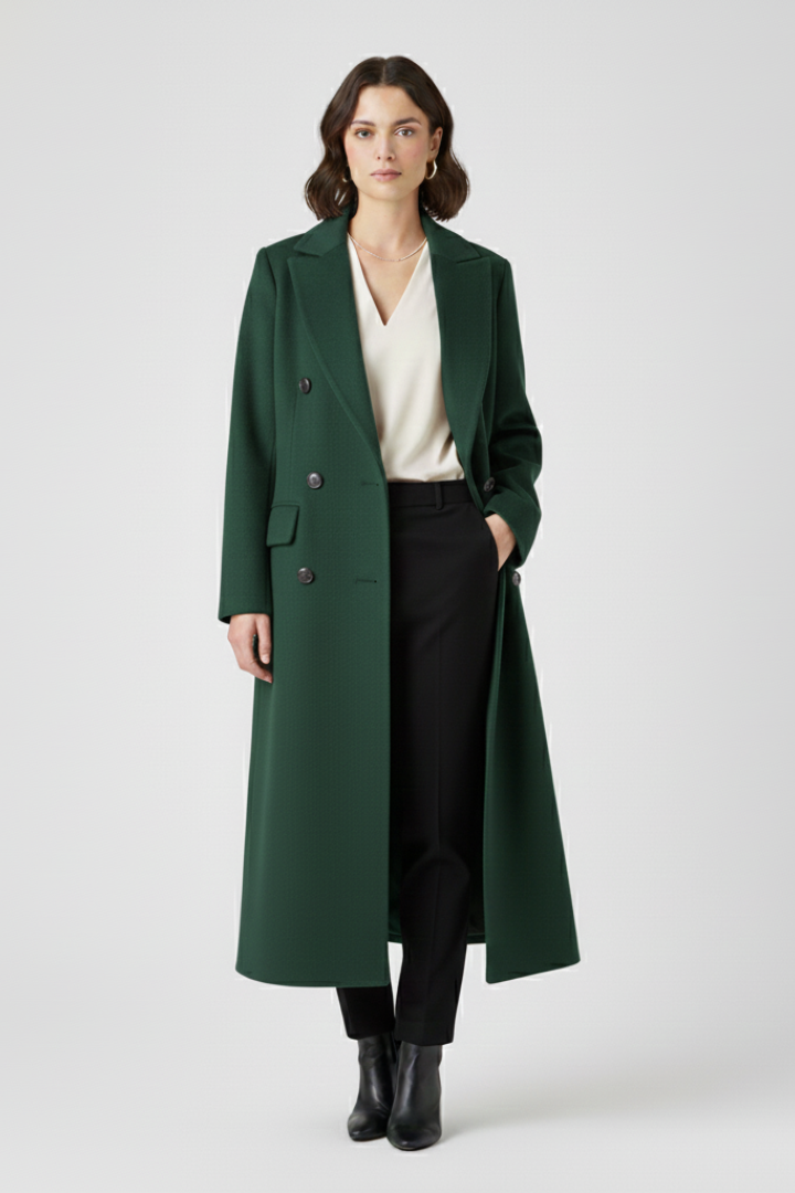 Vittoria | Coat with Lapel Collar and Button Fastening
