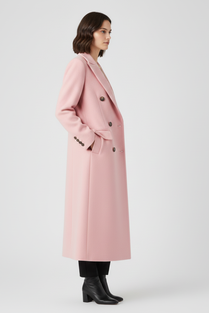 Vittoria coat with lapel collar - styled outfit