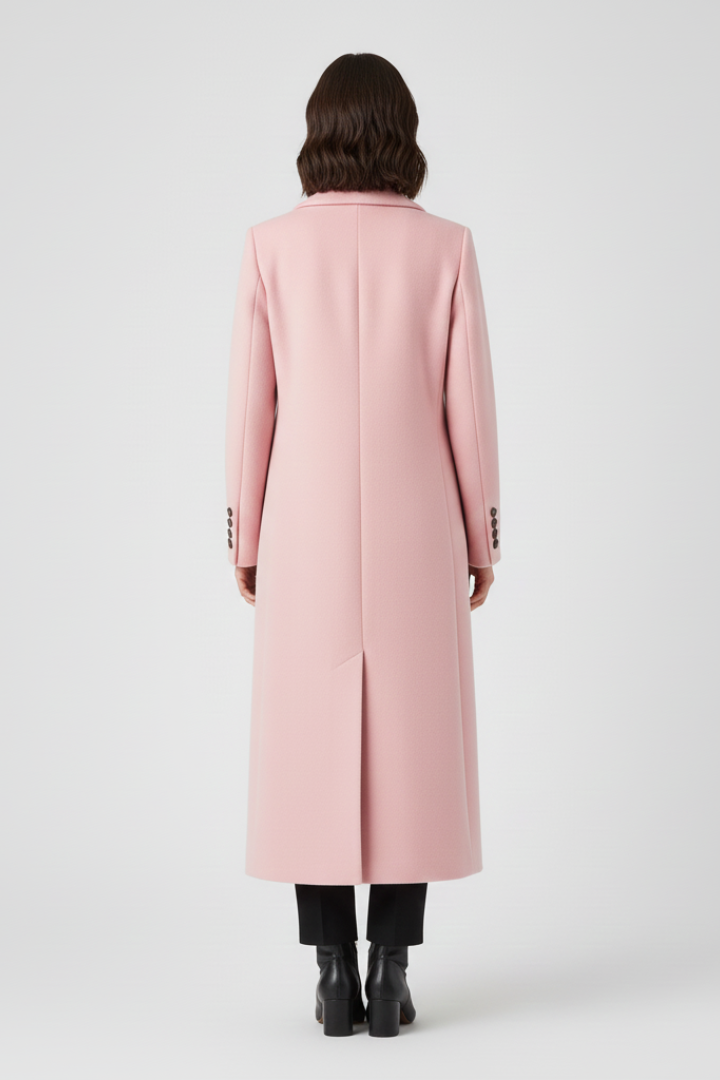 Vittoria coat with lapel collar - detail view