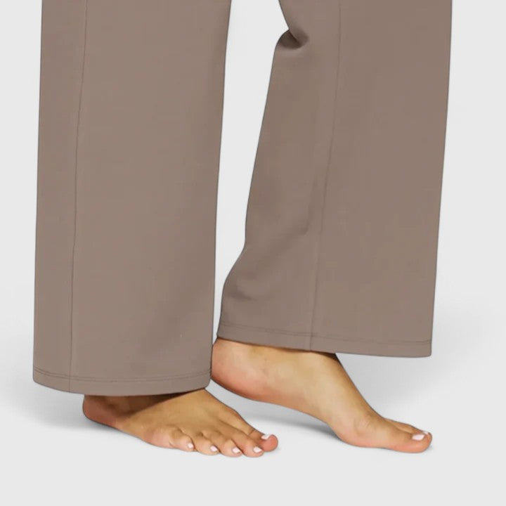 Vivienne wide leg pants with pockets - color Red