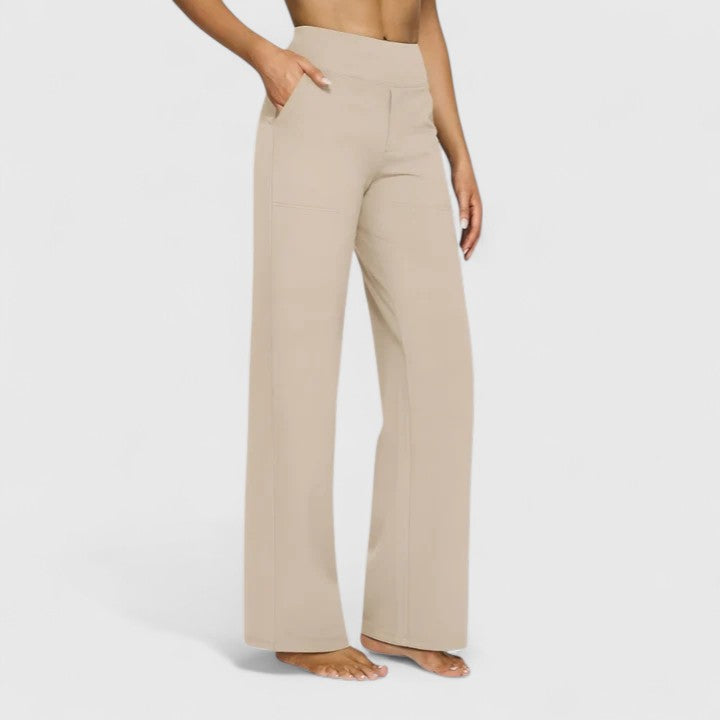 Vivienne wide leg pants with pockets - waistband detail