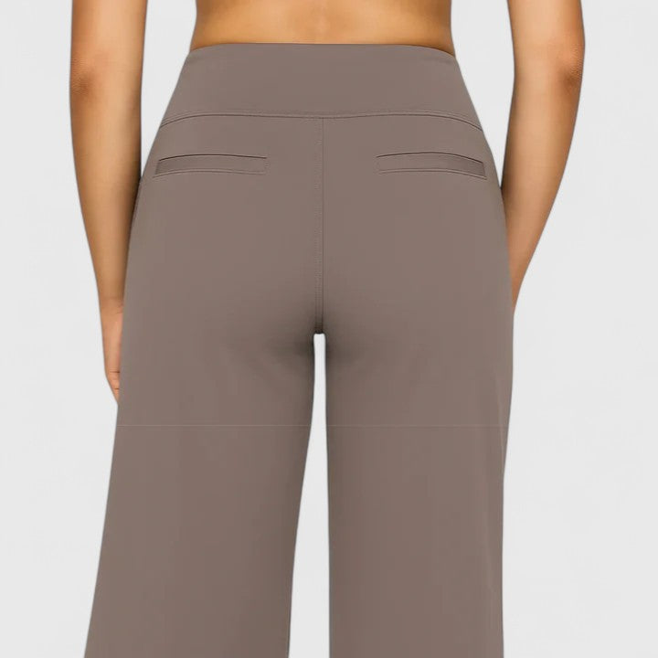 Vivienne wide leg pants with pockets - color Black