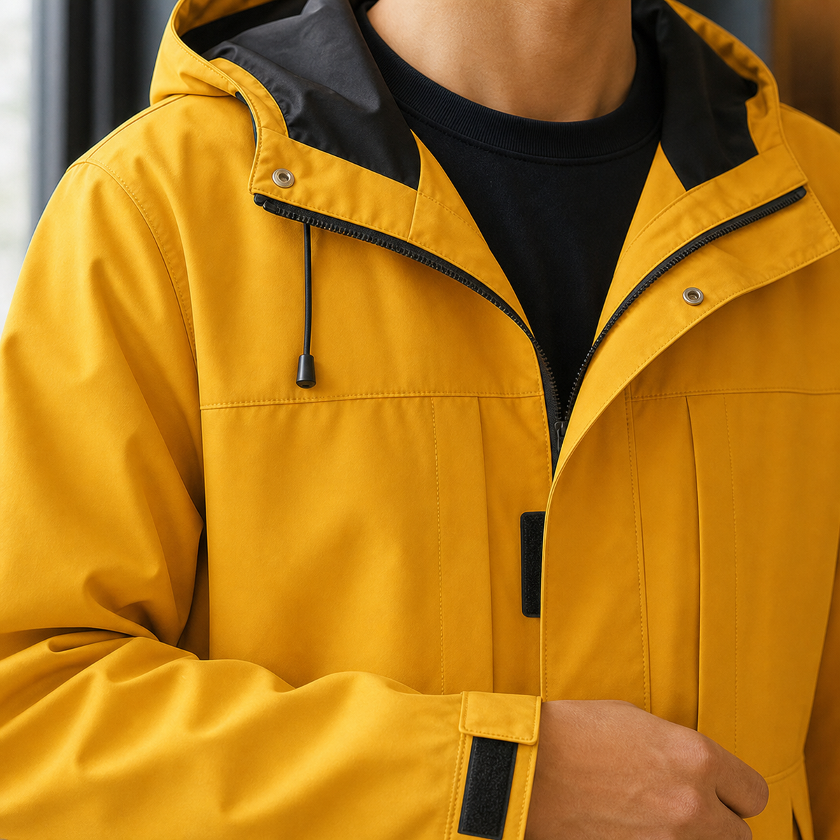 Warwick hooded windbreaker jacket, view 2