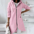 Wilhelmine | Long Zip-Up Hooded Jacket