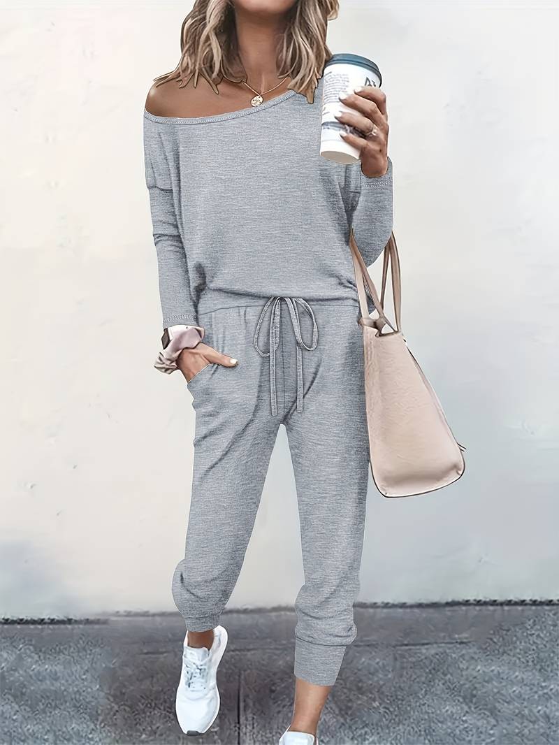 Willa two piece jogger lounge set - full look