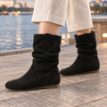 Winifred slouch mid-calf boots, black