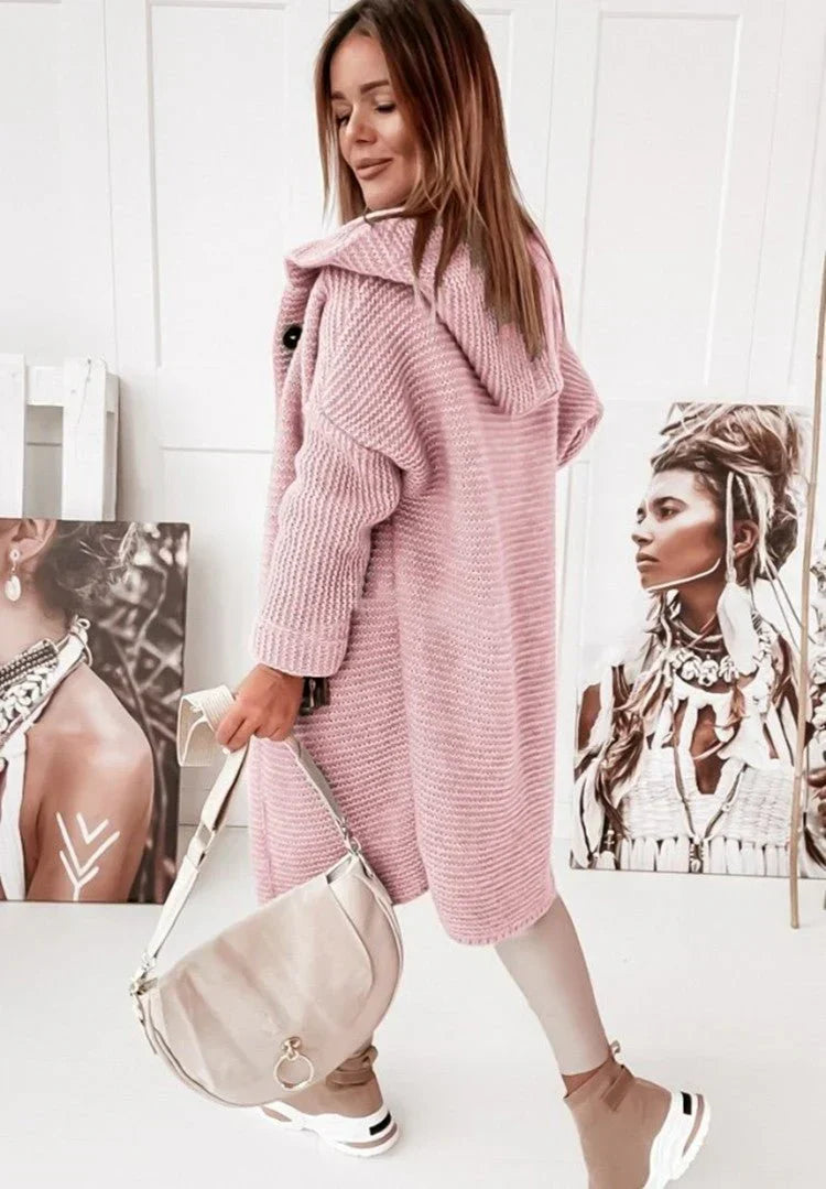 Wynne long hooded button cardigan, view 9