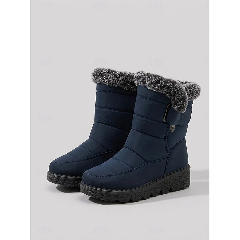 Wynonna | Cozy Fur-Trimmed Winter Snow Boots