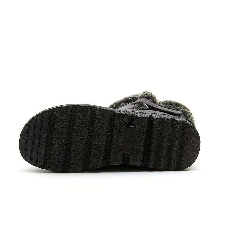 Wynonna | Cozy Fur-Trimmed Winter Snow Boots