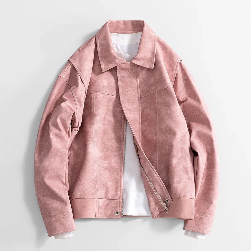 Wystan | Layered Vegan Leather Jacket