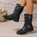 Xantippe | Slouchy Buckle Boots