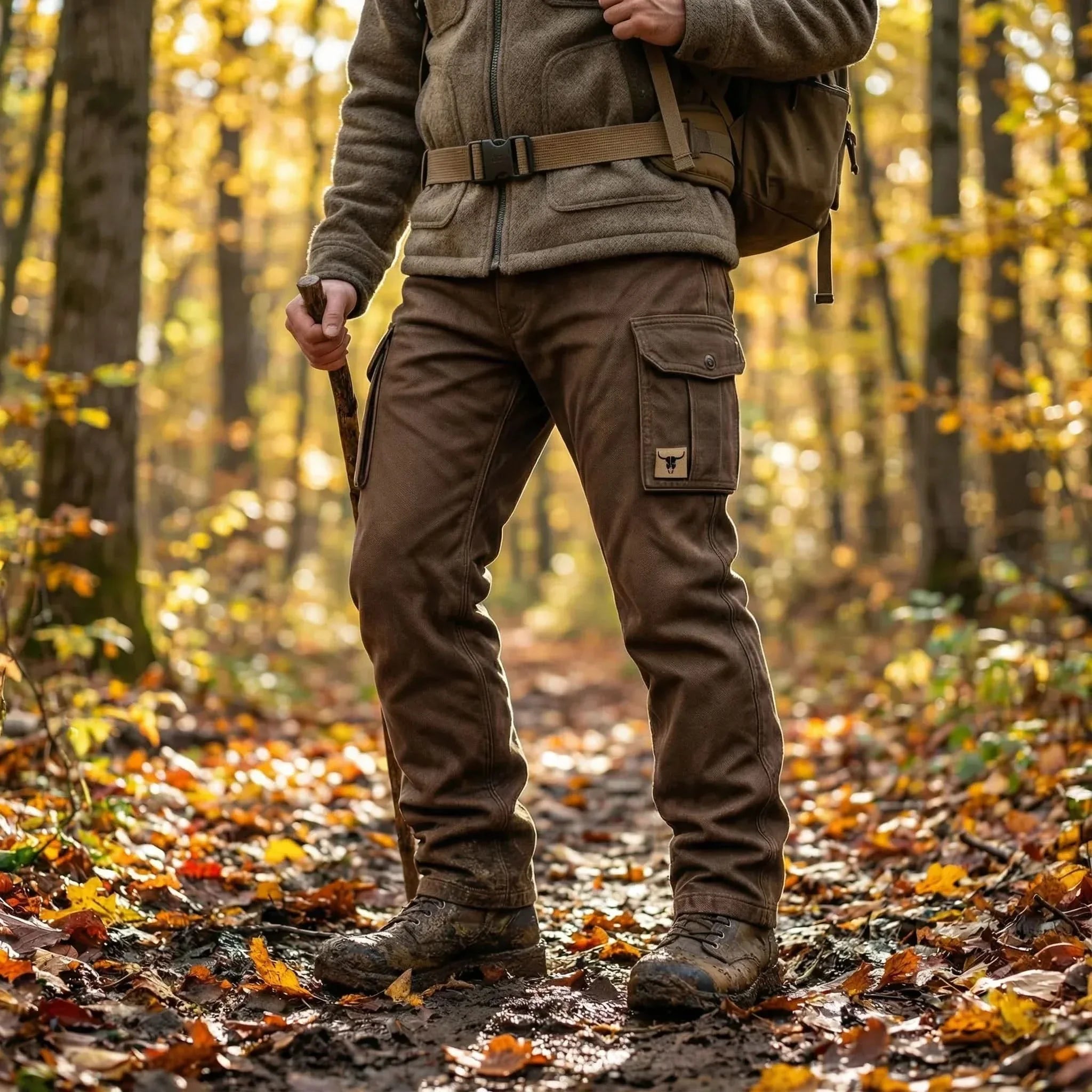 Xavier insulated utility pants - detail view
