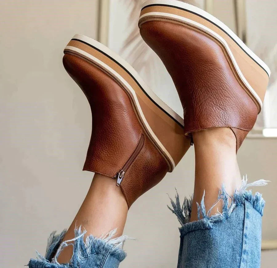 Yseult | Cozy Lace-Up Ankle Boots