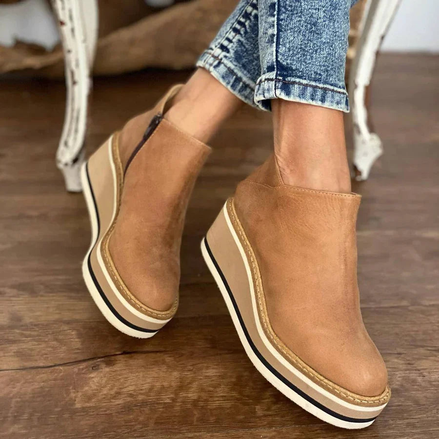 Yseult | Cozy Lace-Up Ankle Boots