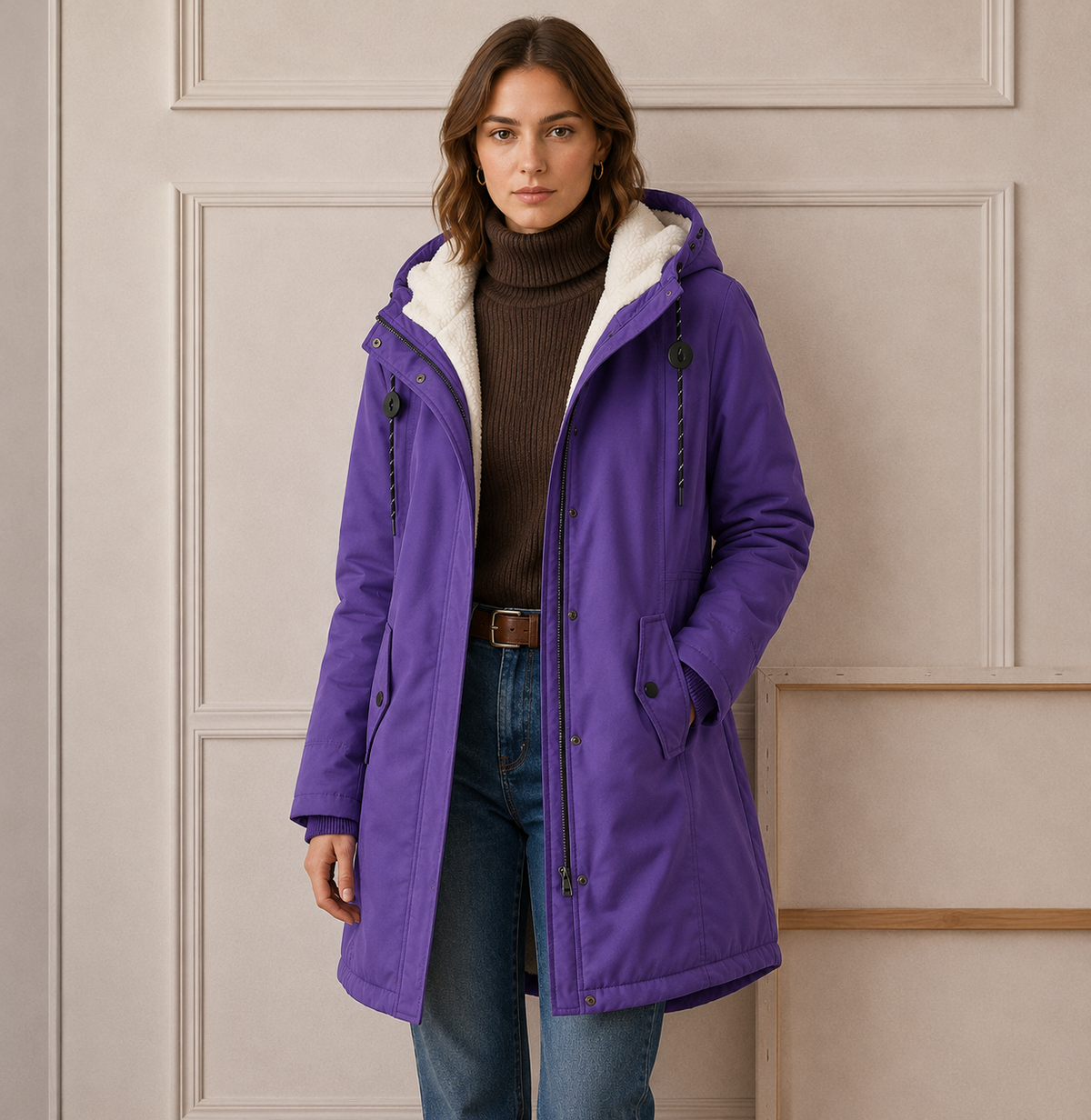 Ysolde | Cozy Hooded Cold-Weather Coat
