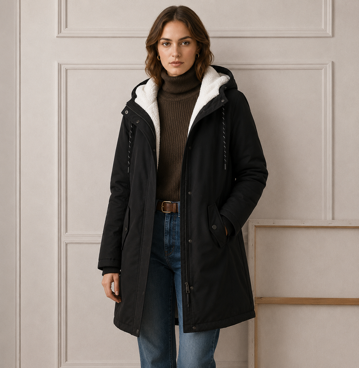 Ysolde | Cozy Hooded Cold-Weather Coat
