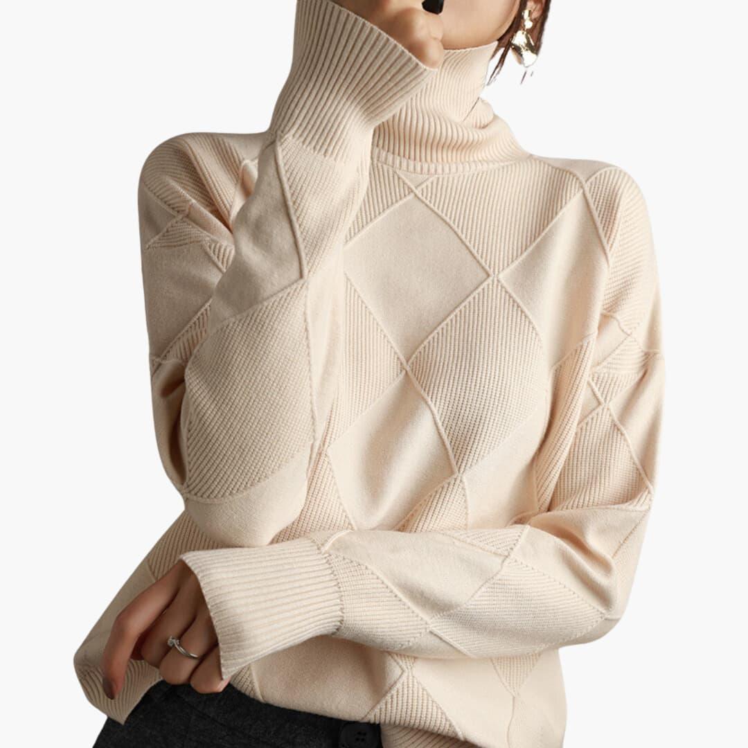 Yvette ribbed turtleneck sweater - color options