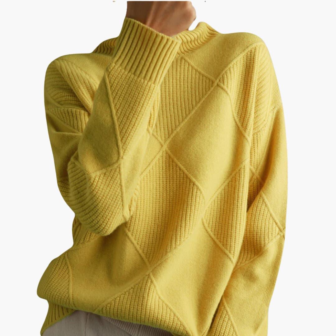 Yvette ribbed turtleneck sweater - styled outfit 2