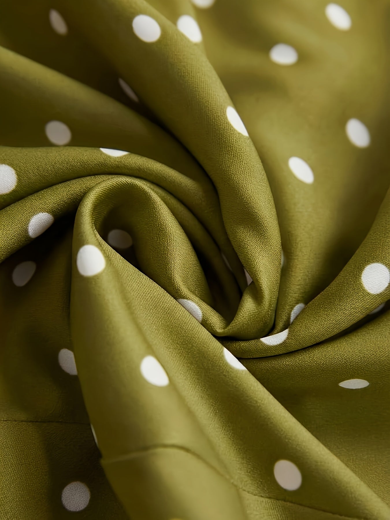 Zora fall polka dot midi dress - print detail